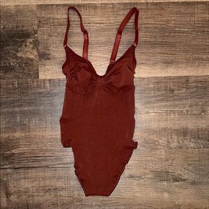 SKIMS Rust Bodysuit